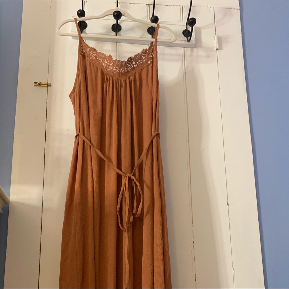 Plus size maxi dress (2x, crochet type detail)